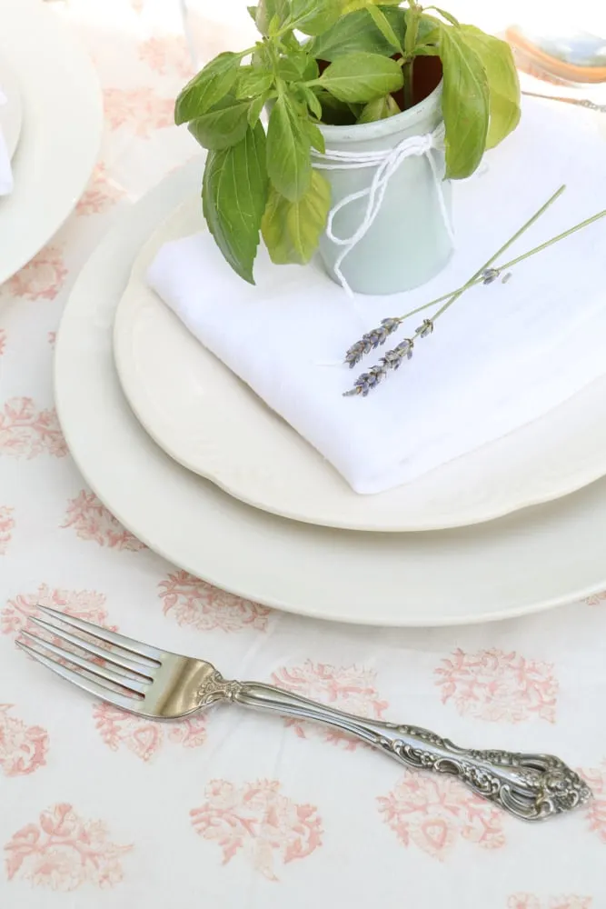 Silverware for a french country table setting