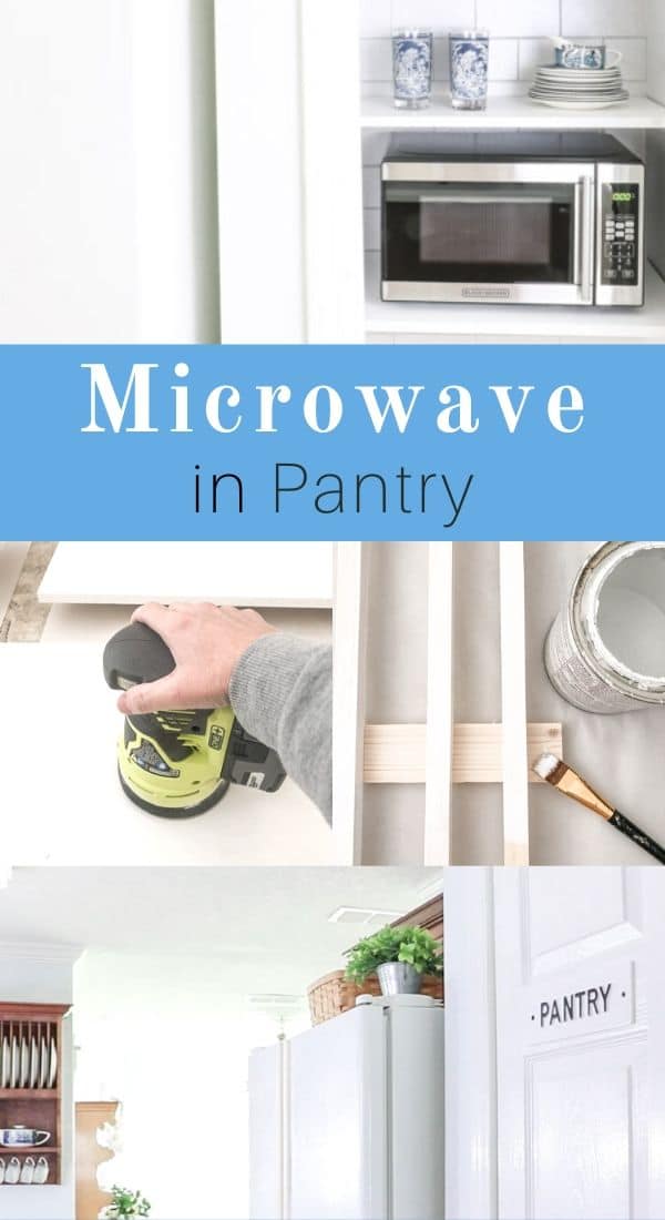 Hidden microwave in pantry