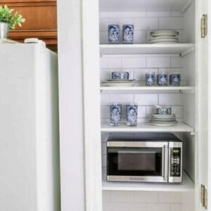 Microwave in pantry