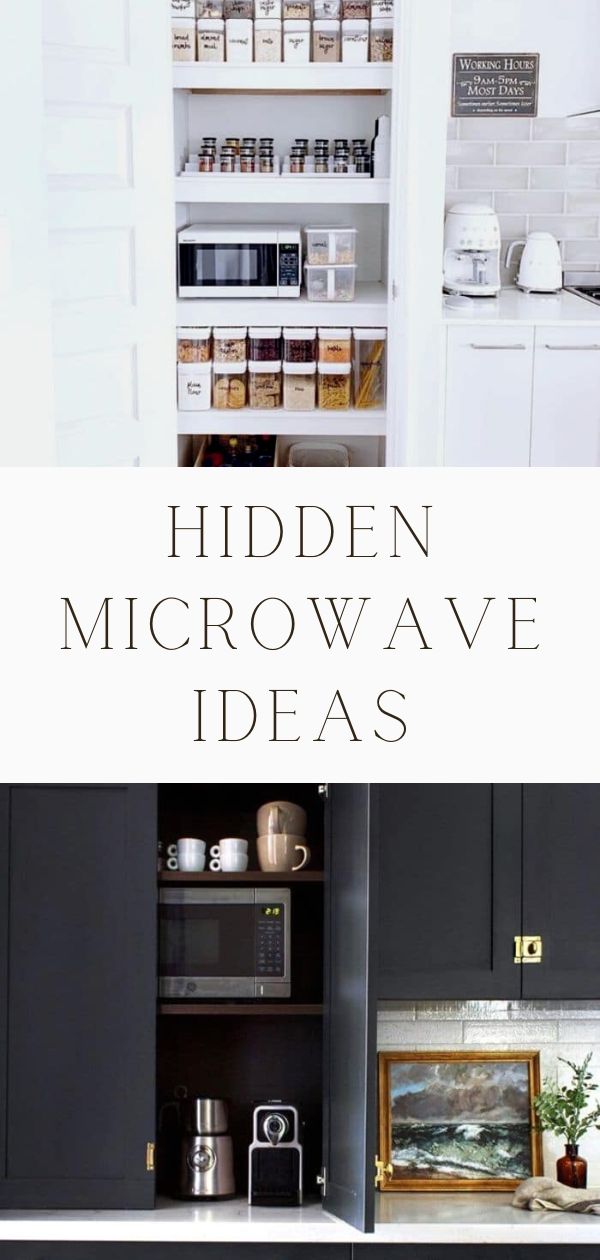 Unique Hidden Microwave Ideas to Rid Your Kitchen of an Eyesore