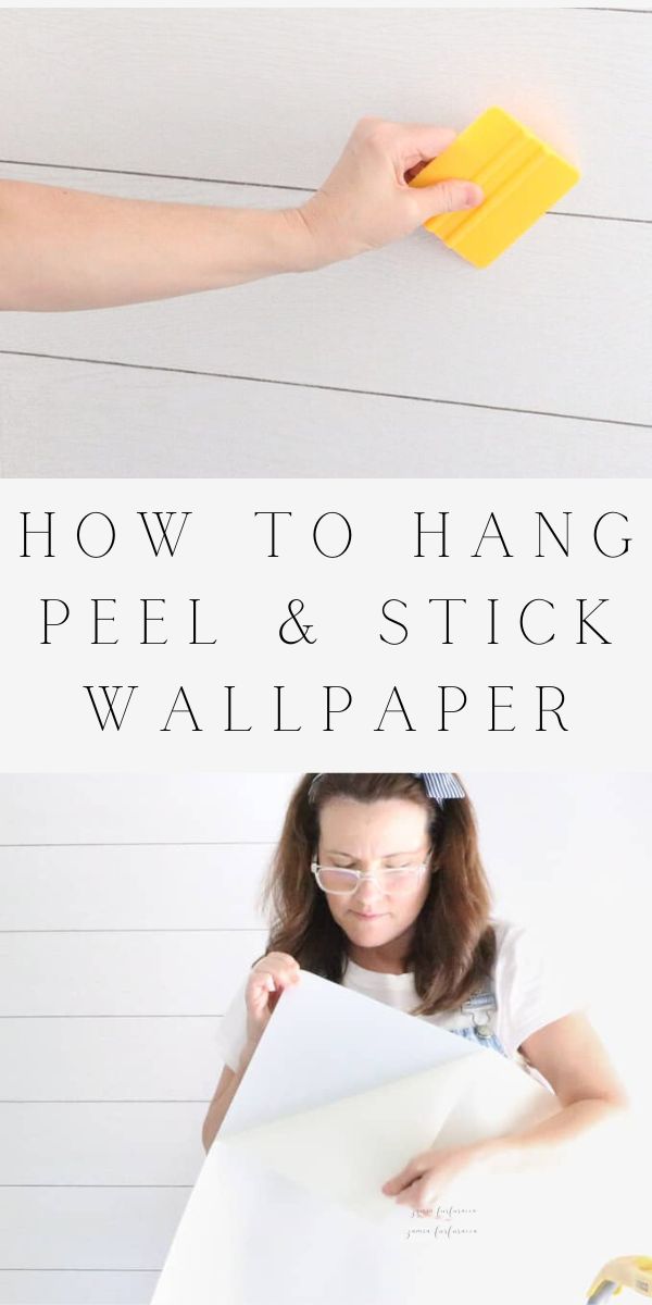 how to hang peel and stick wallpaper