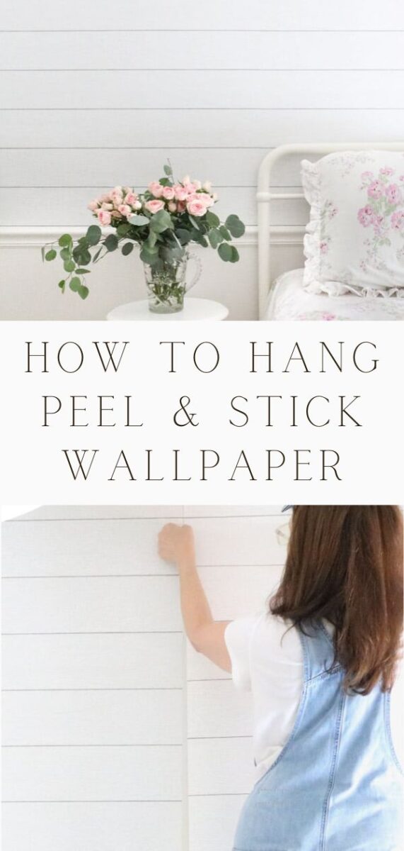 How to hang peel and stick wallpaper