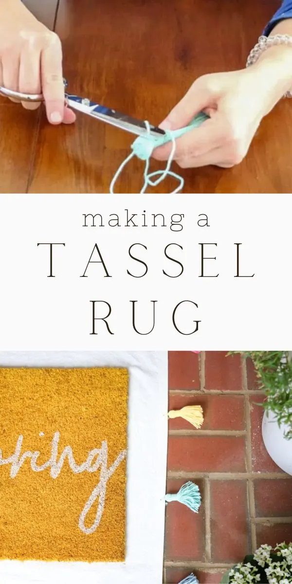 How to make a tassel rug