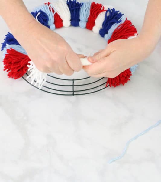 Easy DIY Yarn Wreath for Any Season or Holiday