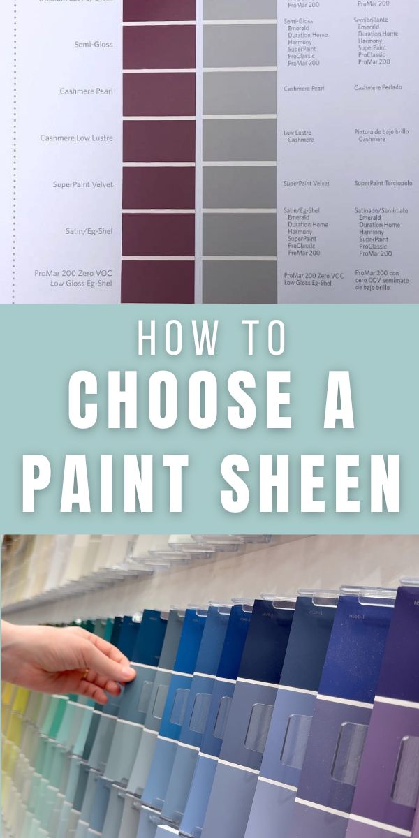 How to choose a paint sheen