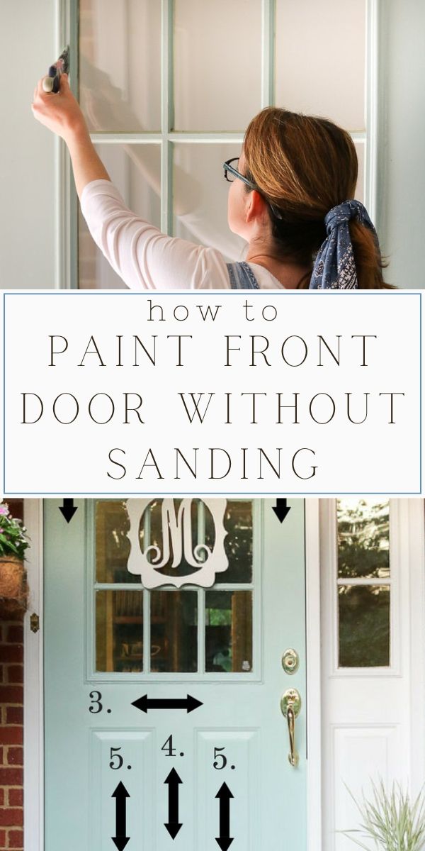 How to paint a door without sanding it