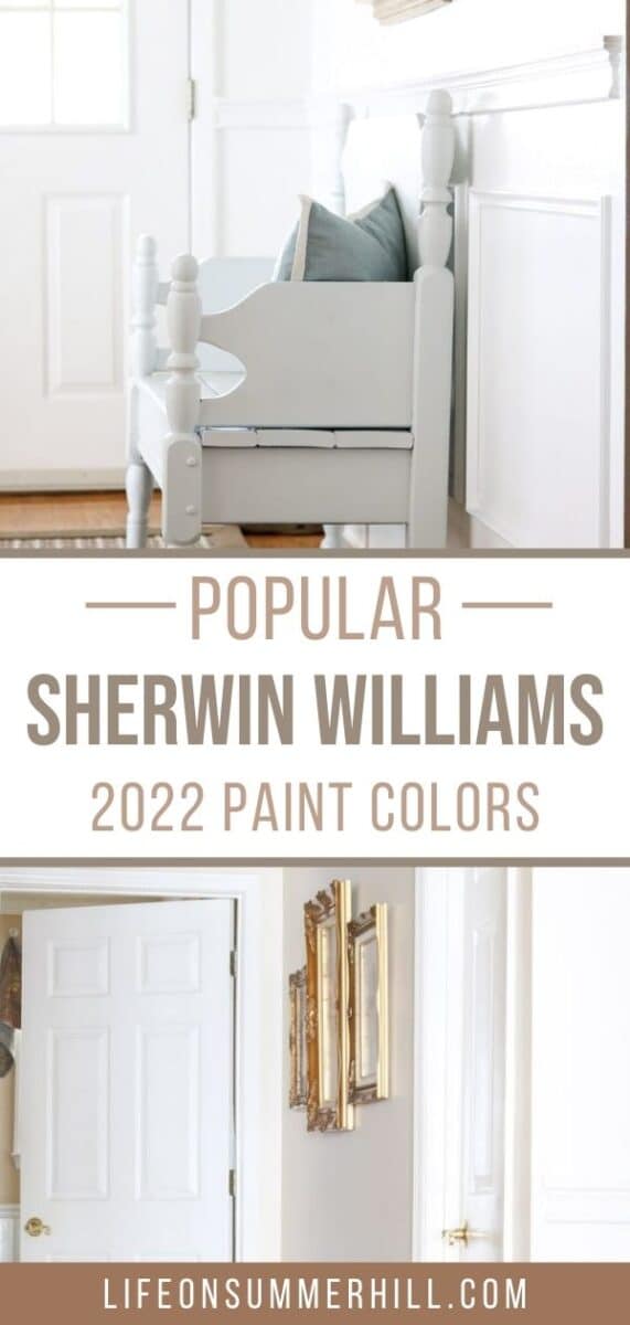 Popular Sherwin Williams paint colors 2022