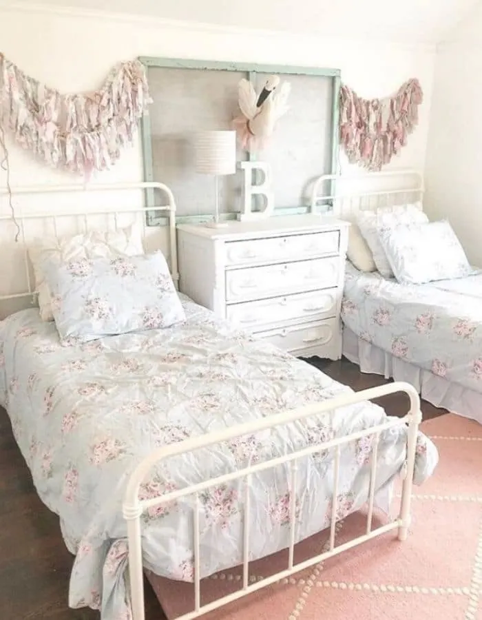 Adorable bedroom for two little girls by Jessica Joy Larson