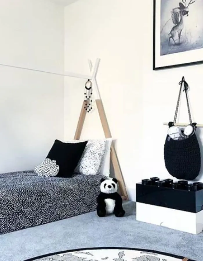 Teepee bed for a little boys room by At Home At Number Two