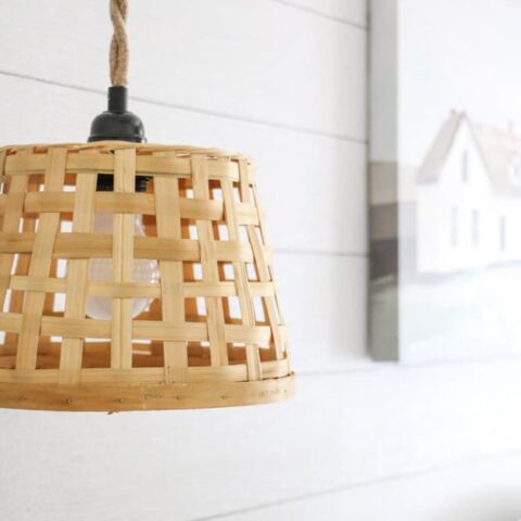 DIY hanging basket light