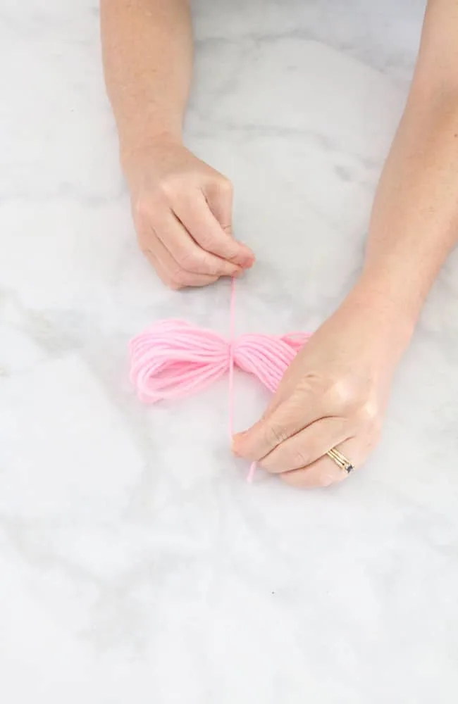 How to make a pink tassel