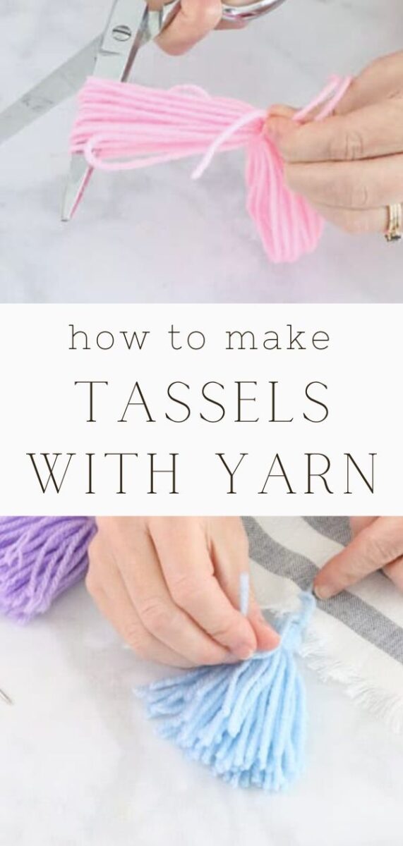 How to make tassels with yarn