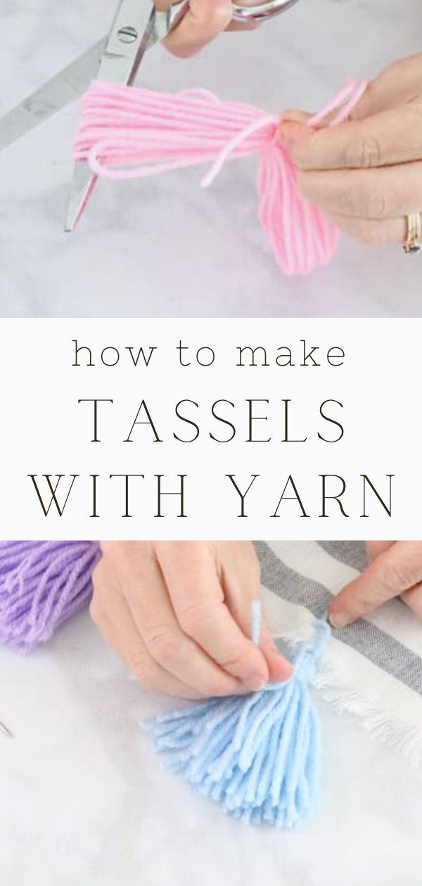 HOW TO MAKE YARN TASSELS LIFE ON SUMMERHILL