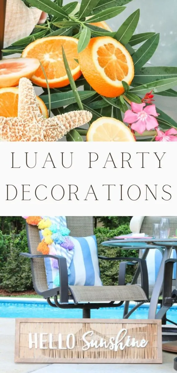 Hawaiian luau party decorations and ideas