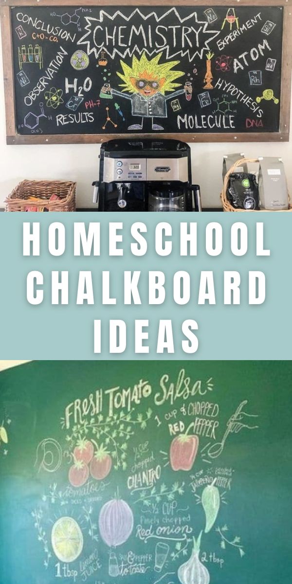 Homeschool chalkboard ideas