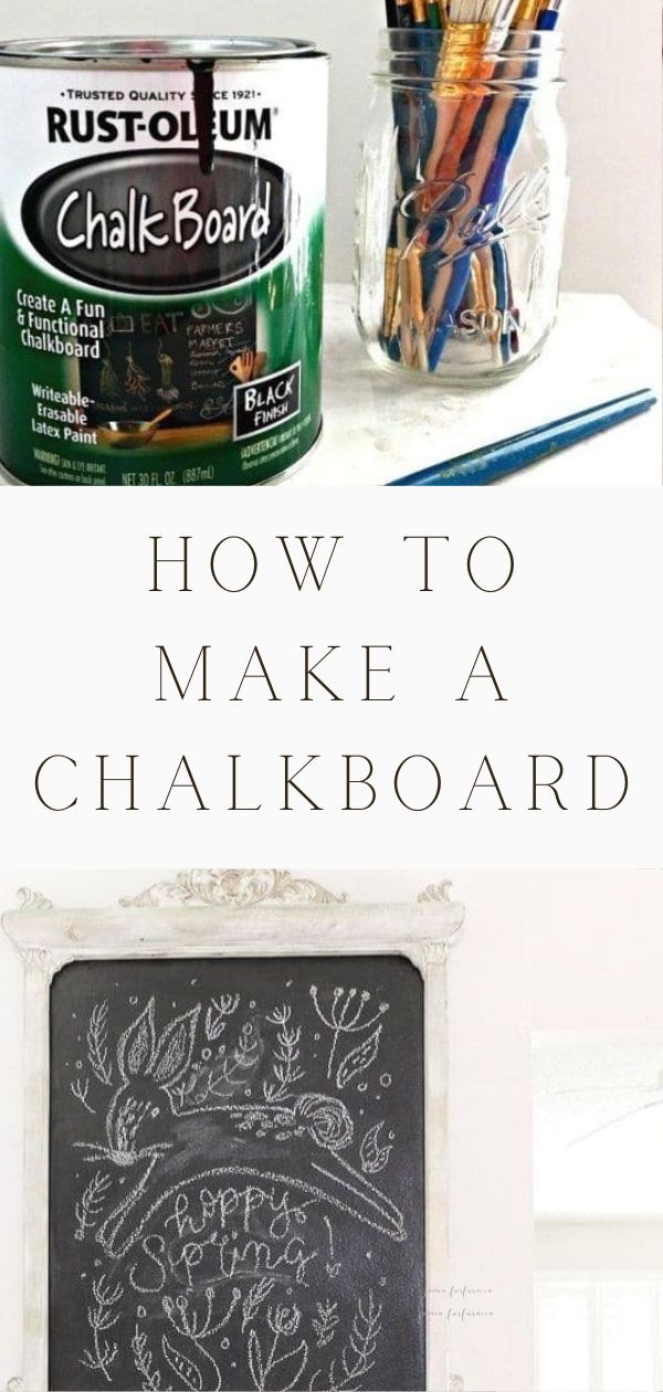 How to Make a Chalkboard | Repurpose Frame