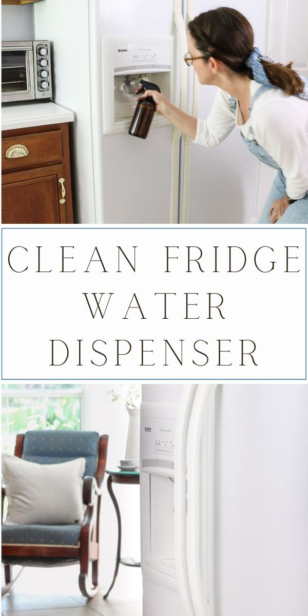 Clean water fridge dispenser