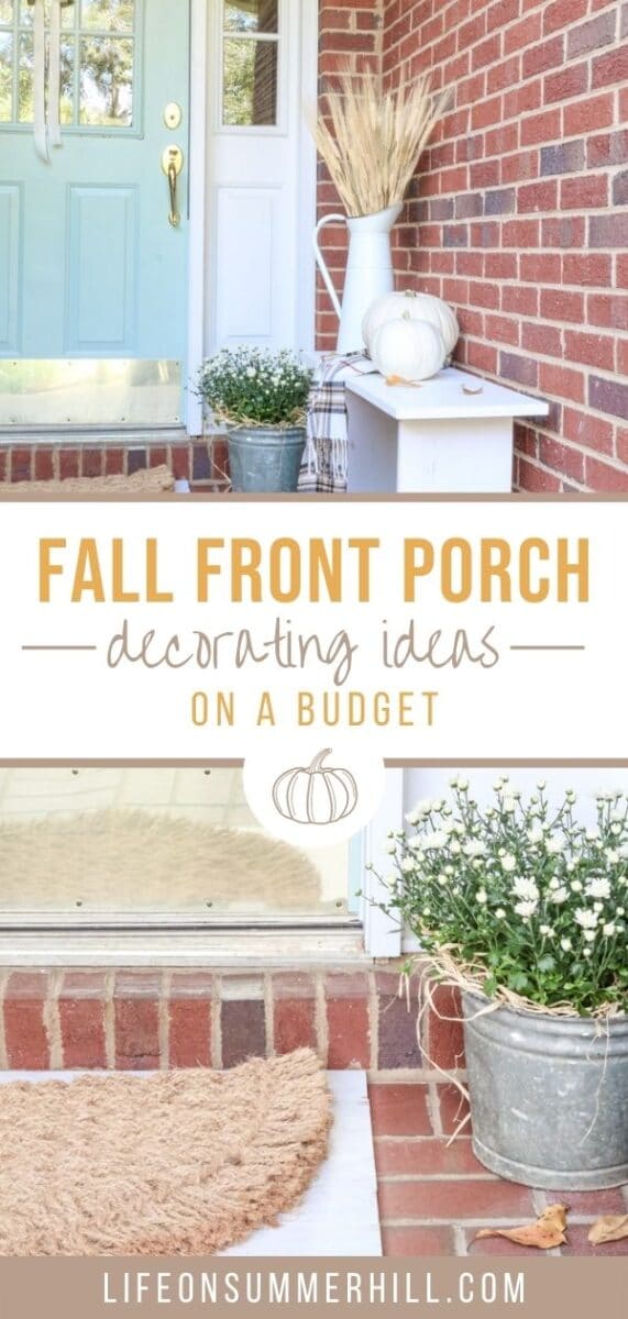 Fall front porch decorating ideas on a budgt