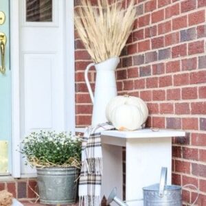 fall front porch decorating ideas on a budget