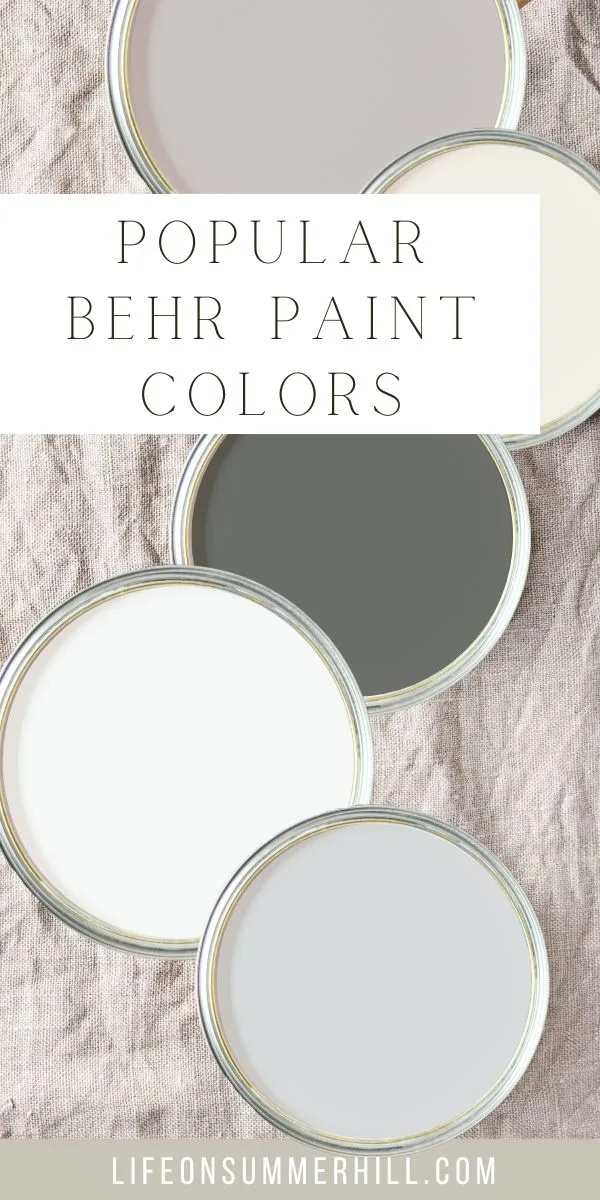 Popular Behr paint colors