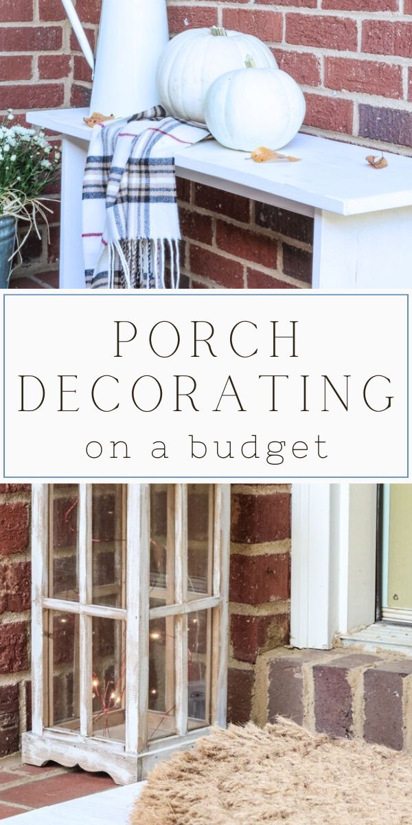 Porch decorating on a budget