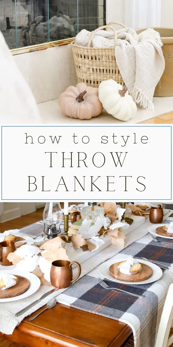How to style throw blankets