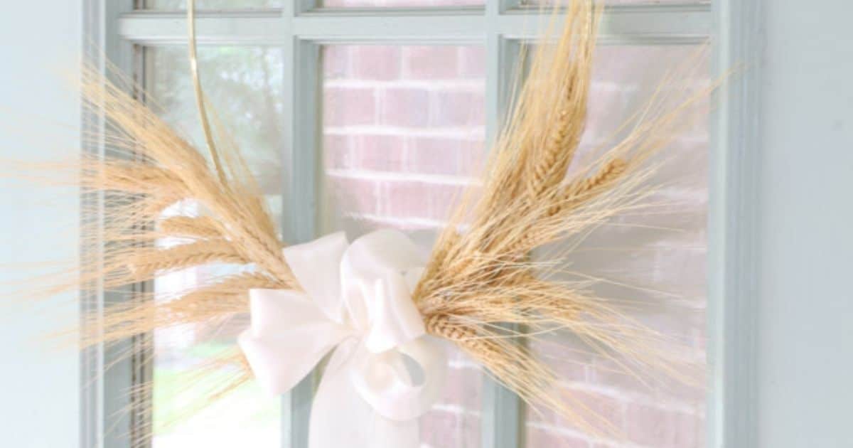 The Easiest Wheat Wreath DIY in 4 Simple Steps