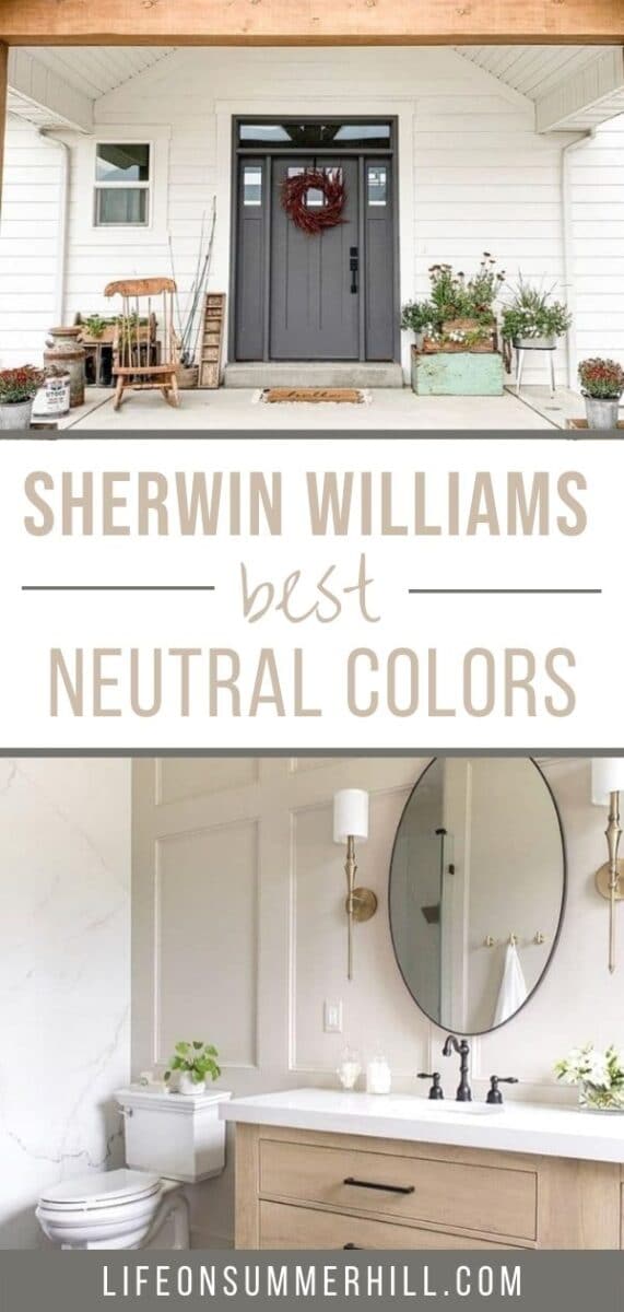 Best Sherwin Williams neutral paint colors