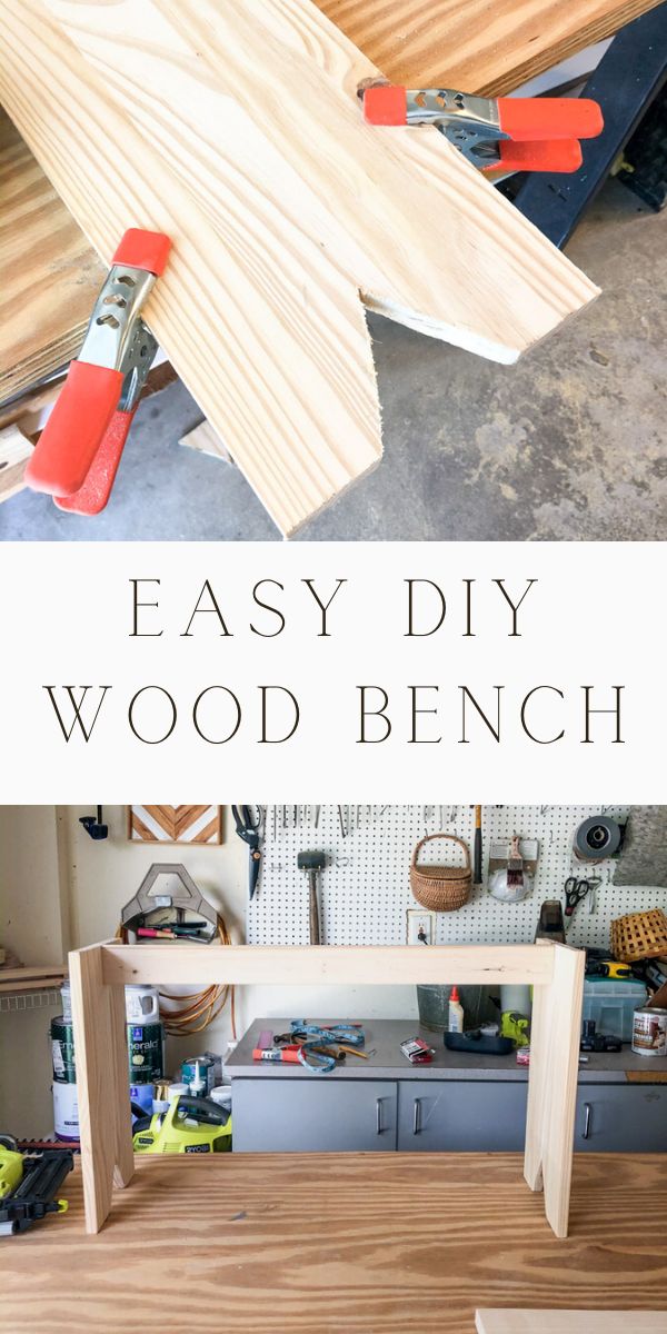 Easy DIY wood bench