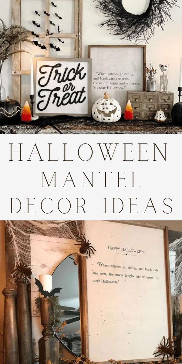 Halloween mantel decor ideas