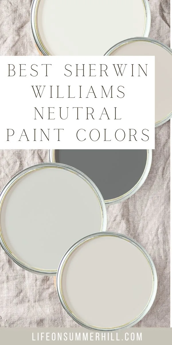 Popular Sherwin Williams neutral paint colors