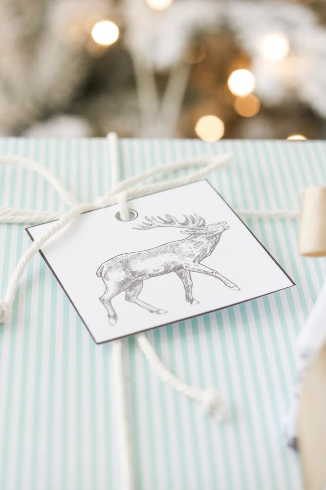 Free printable DIY gift tags for Christmas