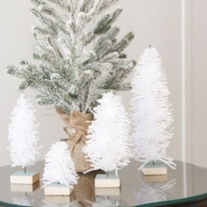Easy mini DIY bottle brush trees