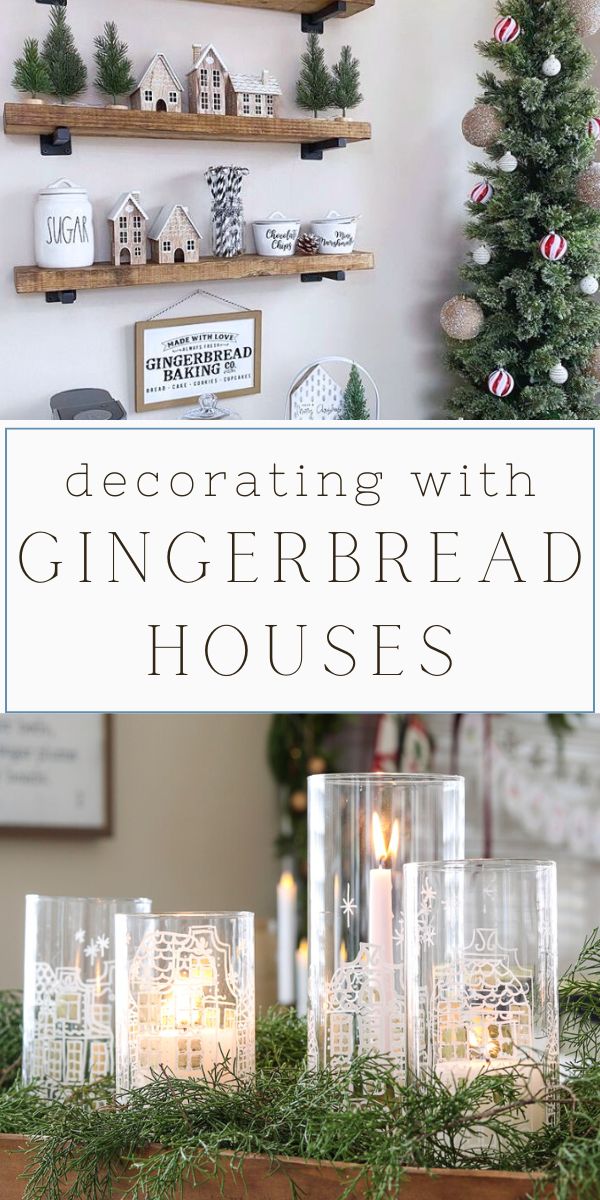 Decorating with gingerbread houses