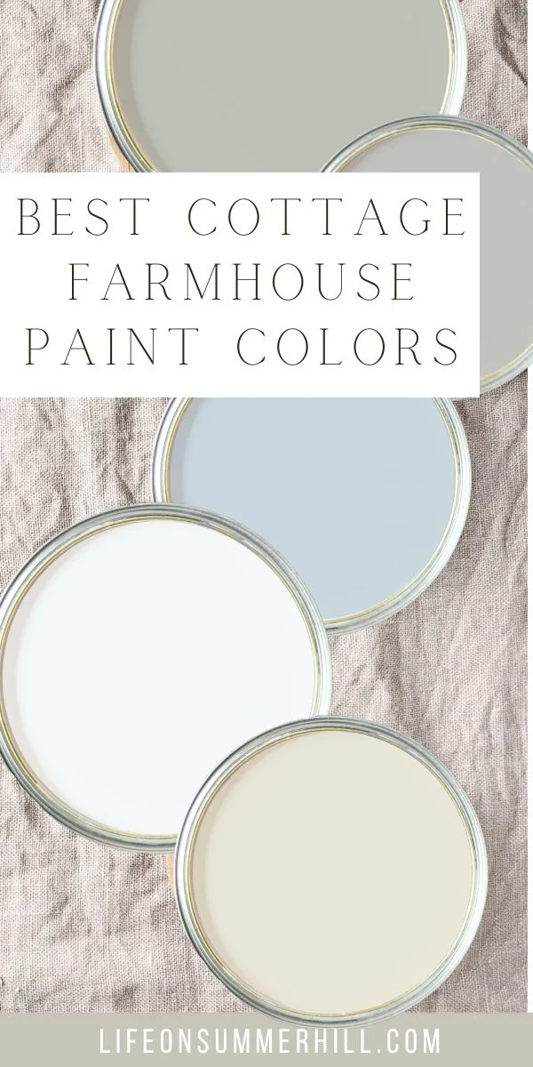 Popular cottage farmhouse paint colors