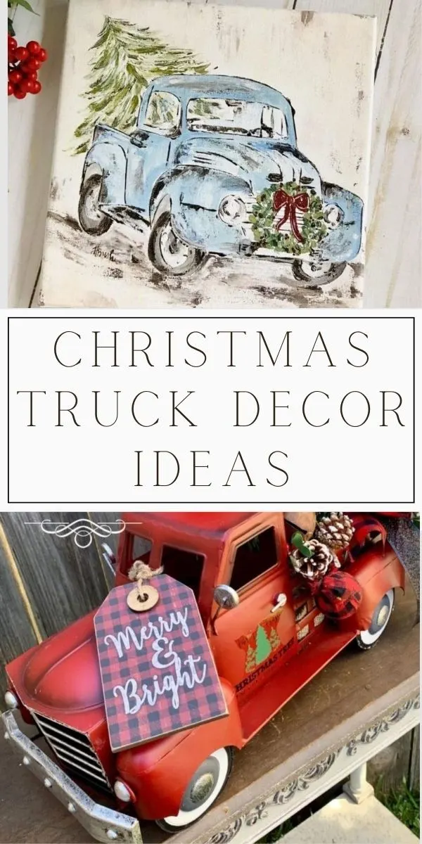Christmas truck decor ideas
