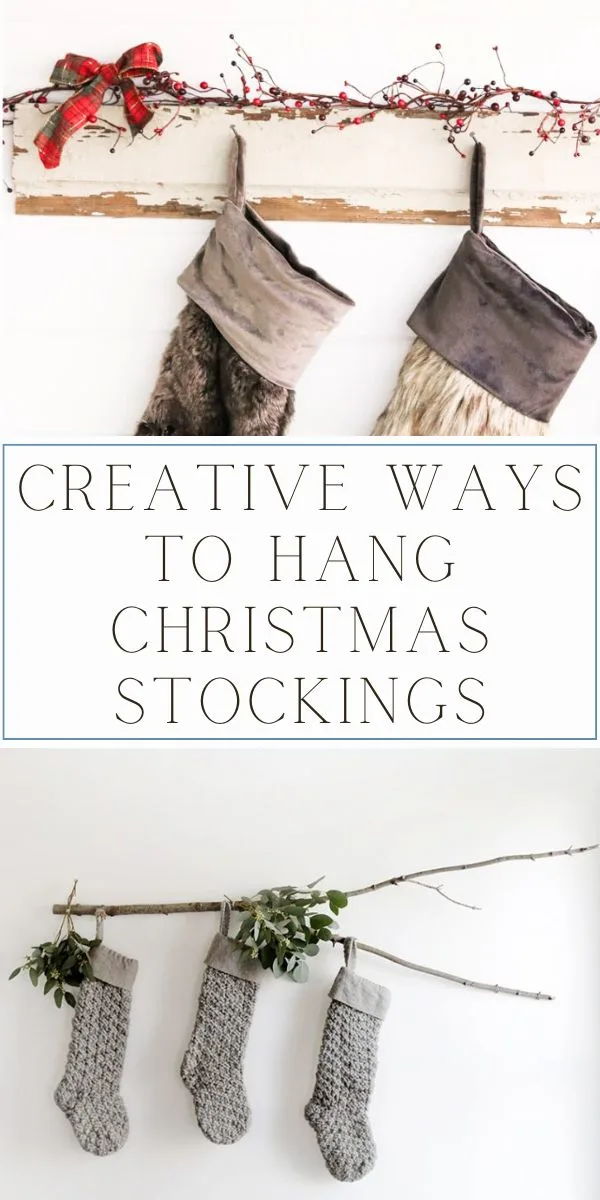 creative ways to hang stockings