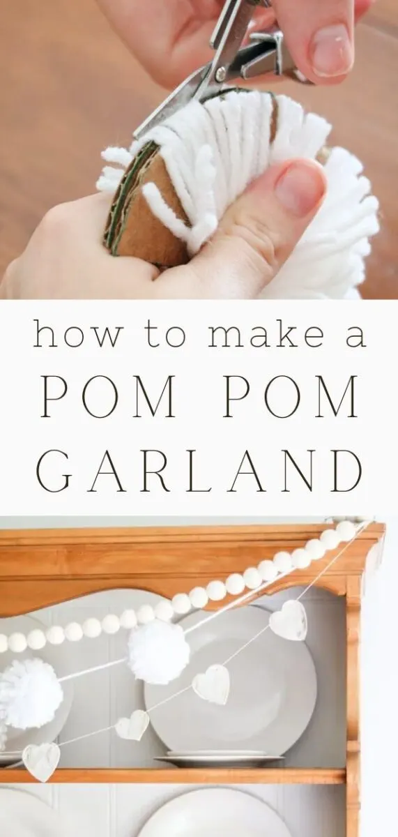 how to make a pom pom garland