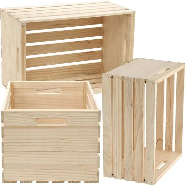 Wooden crate storage ideas