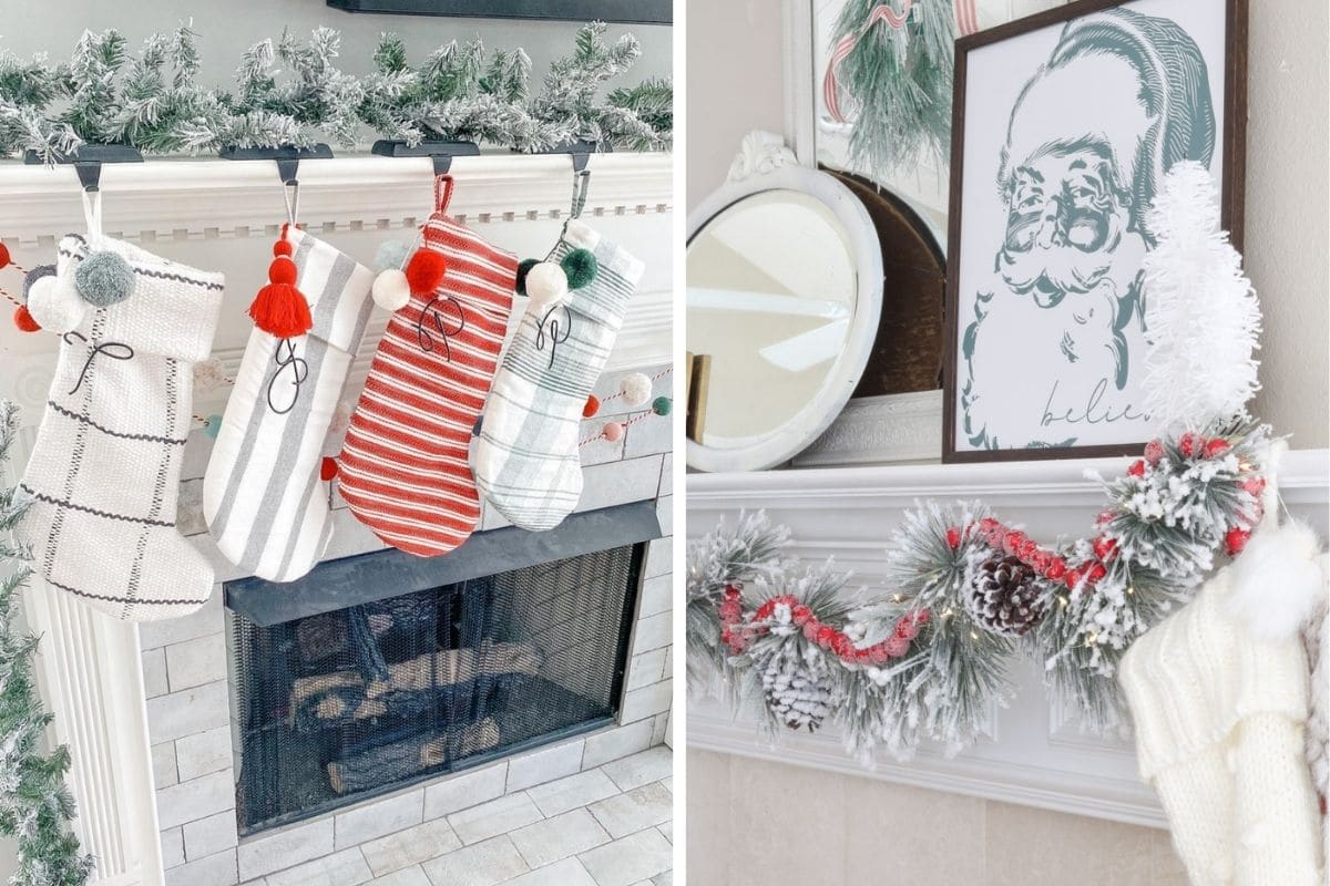 Beautiful Christmas mantel decorating ideas
