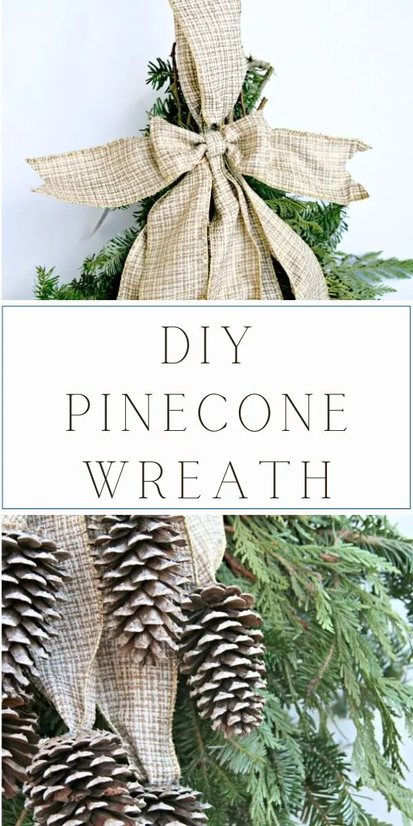 DIY Pine cone wreath