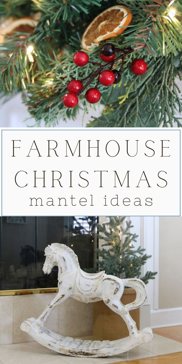 Farmhouse Christmas mantel ideas