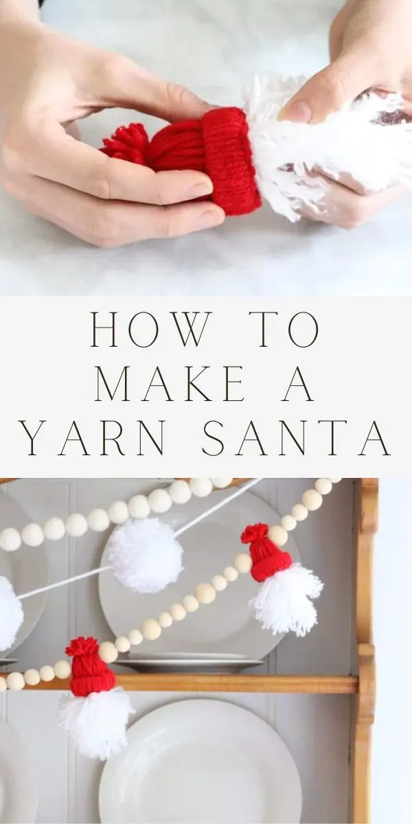 How to make a yarn santa