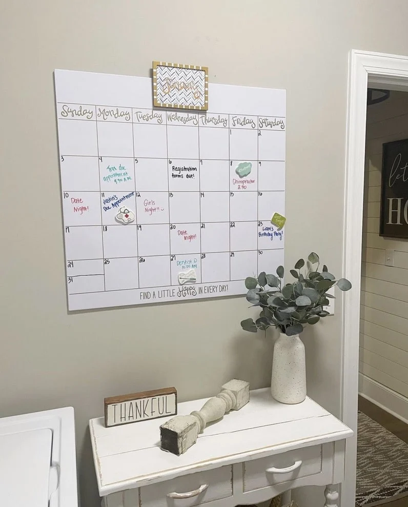 Great busy mom gift of a Magnetic calendar by Happy Everything