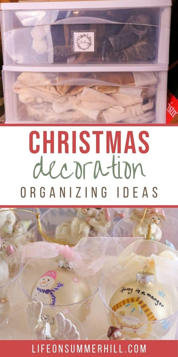 CHRISTMAS DECORATION ORGANIZING IDEAS