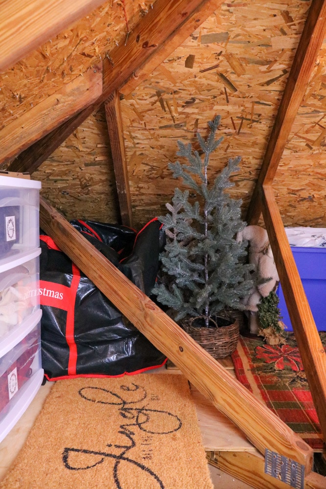 Christmas tree storage idea
