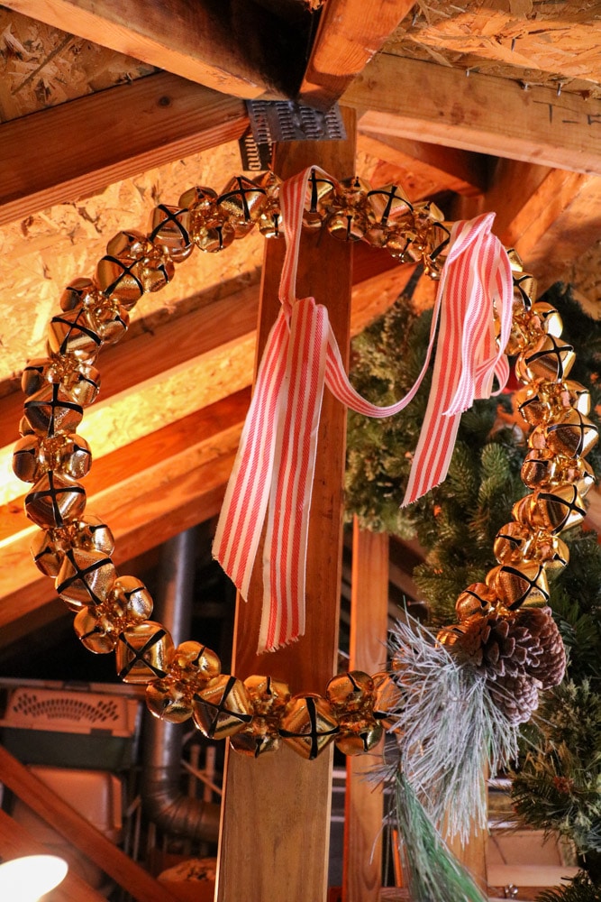 Christmas wreath storage idea