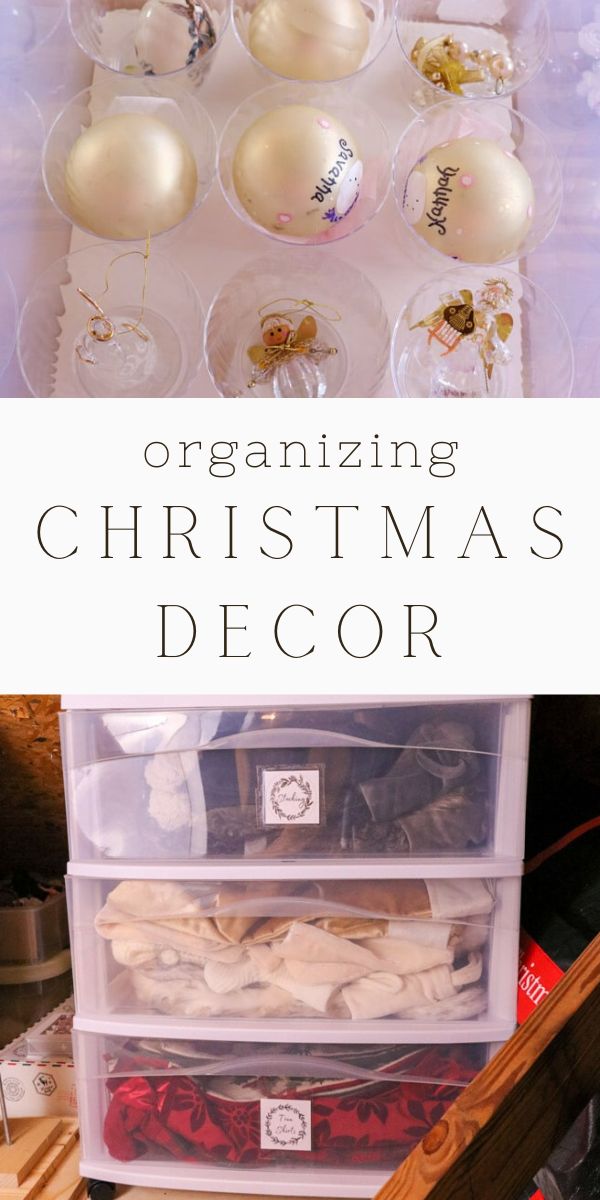 Organizing Christmas decor