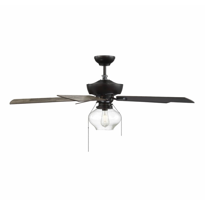 10 Affordable Modern Farmhouse Ceiling Fans, Bromley 52 In Led Indoor Outdoor Bronze Ceiling Fan With Light Kit