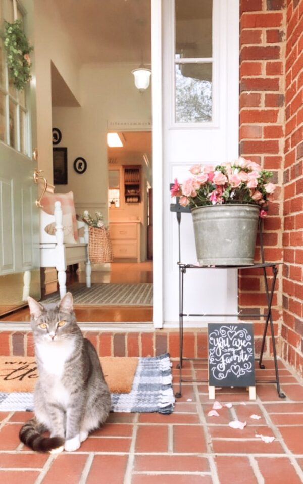 Outdoor Valentine Porch Decor Ideas (Simple Farmhouse Style)